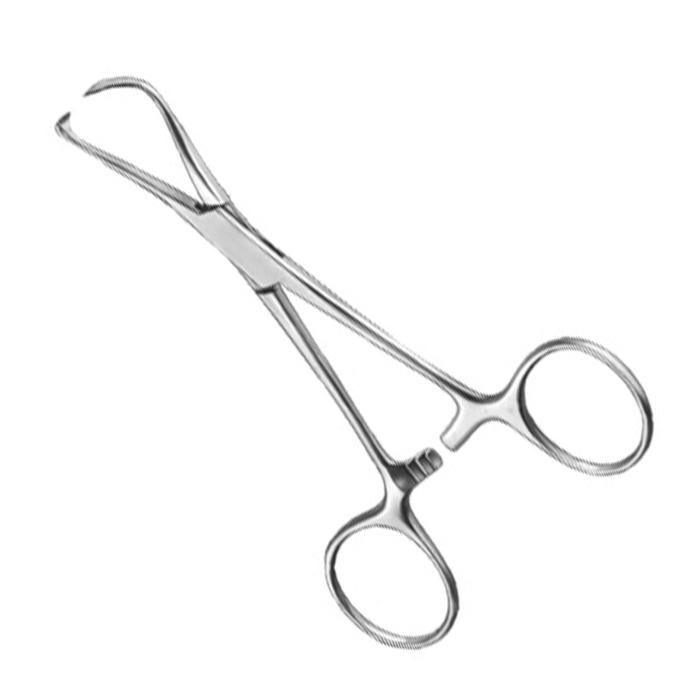 Lorna (Edna) Towel Forceps, W/ Non-Perforating Teeth, 3 1/2" (8.9 Cm)